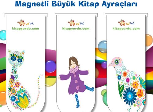 Magnetli Büyük Kitap Ayraç / Çocuk Temalı (3 Adet)