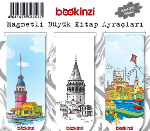 Magnetli Büyük Kitap Ayraç / İstanbul Temalı (3 Adet)